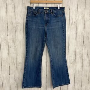 Jeanstar Mid Rise Medium Wash Embroidered Denim Bootcut Petite Jeans 12P